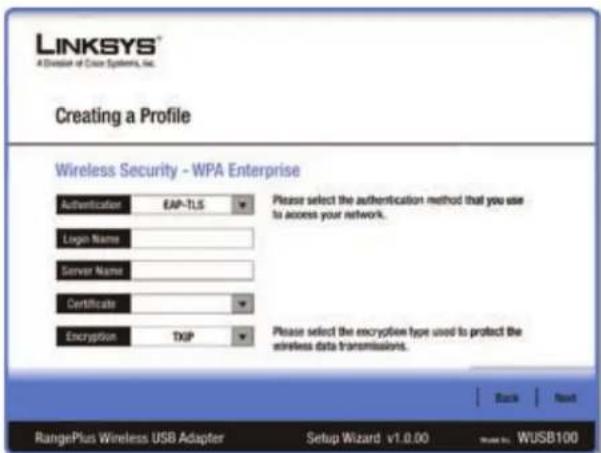 LINKSYS WUSB100 - WPA Enterprise - 1
