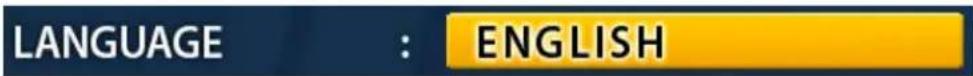 LANGUAGE : ENGLISH