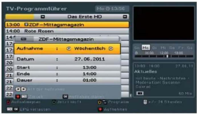 TV-Programmführer Mo 13:56 Das Erste HD 13:00 ZDF-Mittagsmagazin 14:00 Rote Rosen 14: ZDF-Mittagsmagazin Aufnahme : Wöchentlich Datum : 27.06.2011 Start : 13:00 Ende : 14:00 Dauer : 01:00 Aktuelles mit heute - Nachrichten - Moderation: Susanne- Cuiral 60 Min Aufnahmeplan : Jetzt lauft Programm +/- 2…