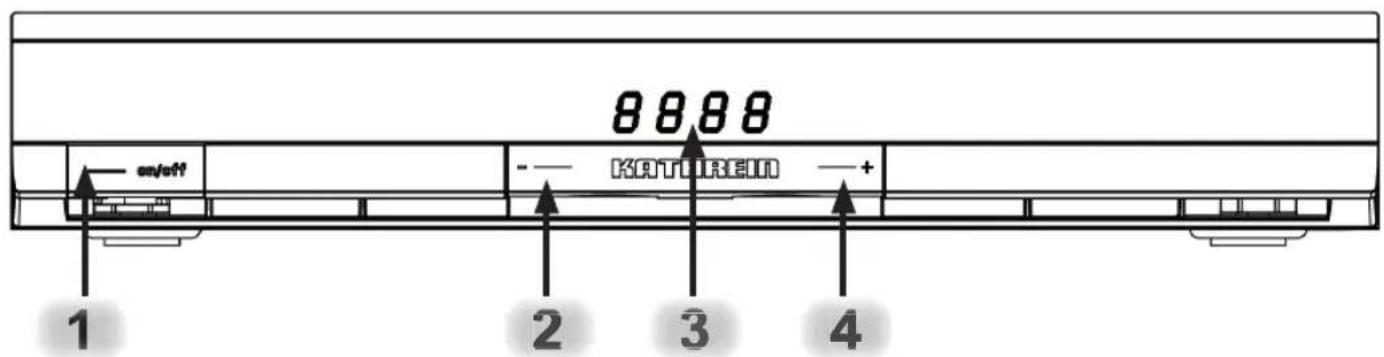 8 8 8 8 on/off KATOREM + 1 2 3 4