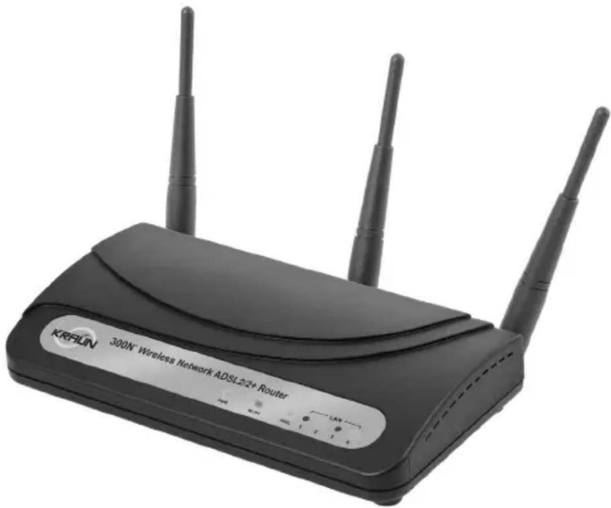 Kraun 300N KR.5W - Wireless Network ADSL2/2+ 300N Router - 1