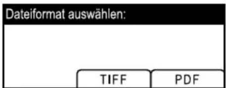 Dateiformat auswählen: TIFF PDF