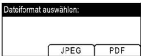 Dateiformat auswählen: JPEG PDF