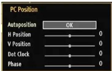 PC Position Autoposition OK H Position 0 V Position 0 Dot Clock 0 Phase 0