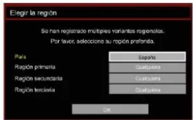 Elegir la región So han registrado múltiples variantes regionales. Por favor, selecciones su región preferida. País España Región primaria Cuatrúera Región secundaria Cuatrúera Región tercilesa Cuatrúera OK