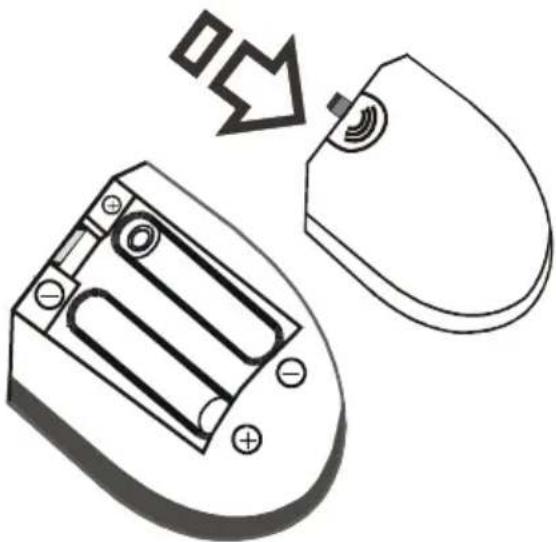 NEVIR NVR-7201-40HD-N - Inserir as pilhas - 1