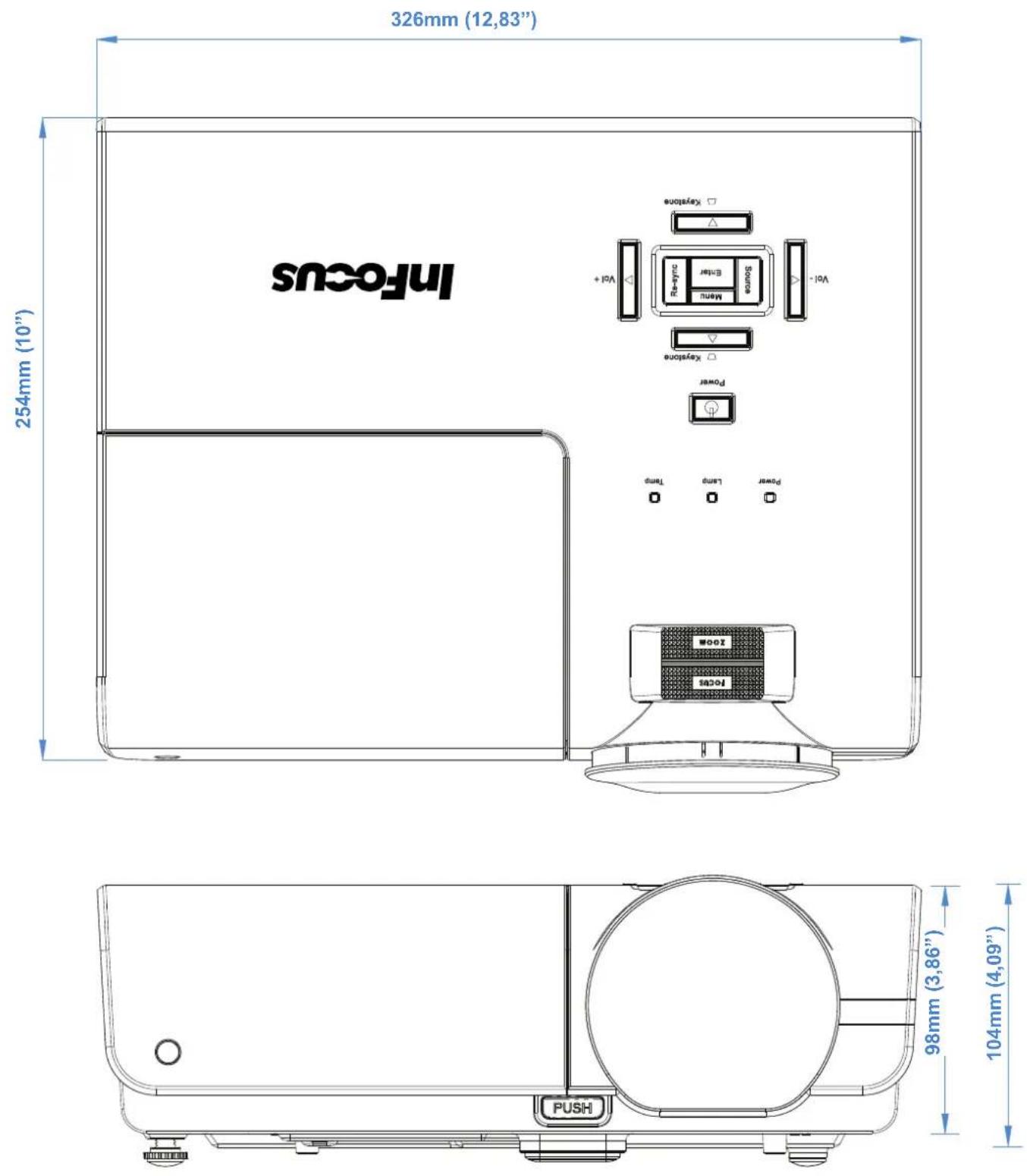 INFOCUS IN8601 - Taktmodus-Tabelle - 1