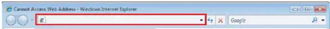 Cannot Access Web Address - Windows Internet Explorer Google