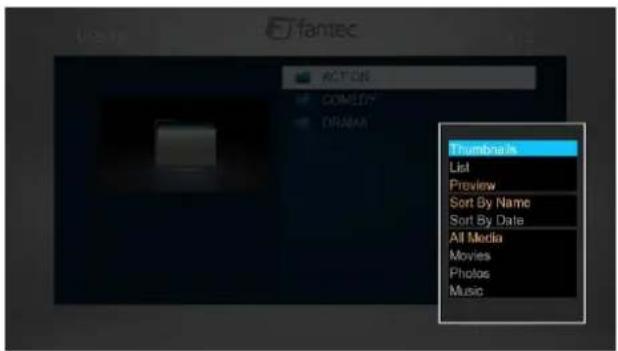 Fantec 3DXHDS - Dateimanageroptionen - 1