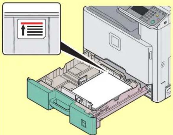 KYOCERA FS-C8525MFP/KL3 - Legen Sie Papier ein. - 2
