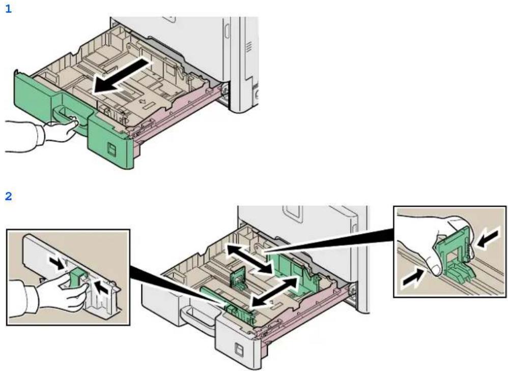 KYOCERA FS-C8525MFP/KL3 - Kassettengröße einstellen. - 1