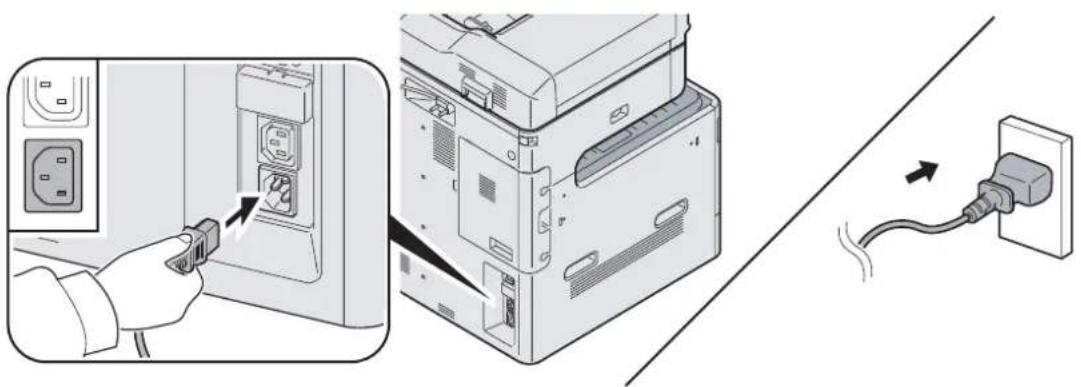 KYOCERA FS-C8525MFP/KL3 - Stromkabel anschließen - 1