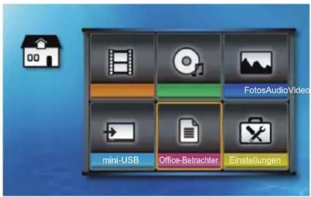 FotosAudioVideo mini-USB Office-Betrachter Einstellungen