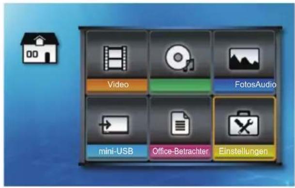 Video FotosAudio mini-USB Office-Betrachter Einstellungen