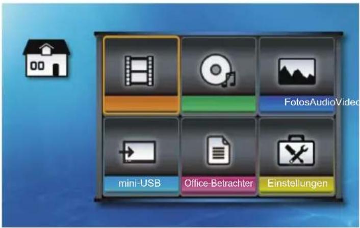 FotosAudioVideo mini-USB Office-Betrachter Einstellungen