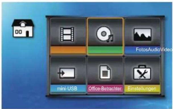 FotosAudioVideo mini-USB Office-Betrachter Einstellungen