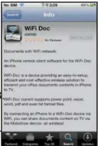 OPTOMA ZX212ST - WiFi Doc auf iPhone herunterladen - 1