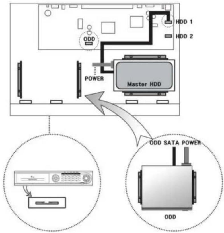 Clover Electronics DV1670D - Installing ODD (Opcal Disk Drive) - 1