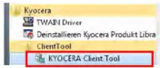 Kyocera TWAIN Driver Deinstallieren Kyocera Produkt Libra ClientTool KYOCERA Client Tool