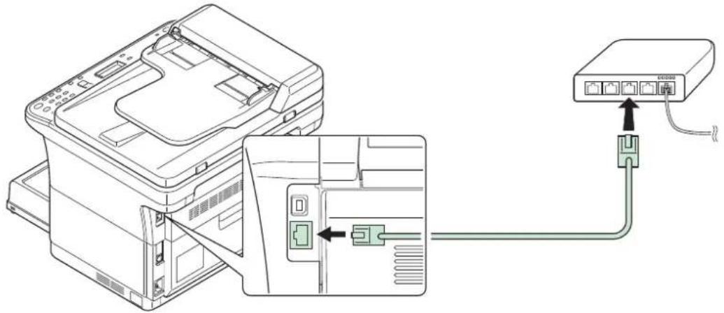 KYOCERA FS-1325MFP/KL3 - Netzwerk-Kabel anschließen (FS-1025MFP, FS-1125MFP und FS-1325MFP) - 1