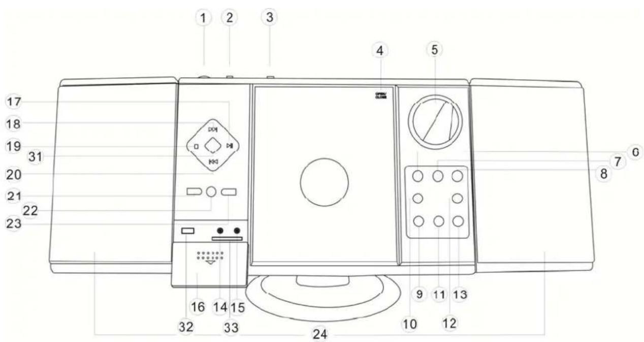 Technical diagram of a device with numbered components and labeled parts in Chinese