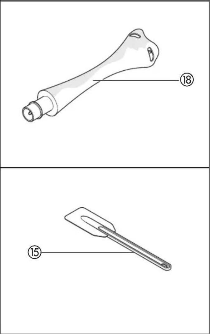 Technical diagram showing two labeled mechanical components with numbered parts (15 and 18)