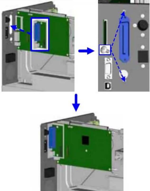 C.Itoh EZ2350i - Parallele Schnittstellenkarte installieren - 5