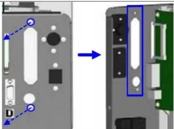 C.Itoh EZ2350i - Parallele Schnittstellenkarte installieren - 4