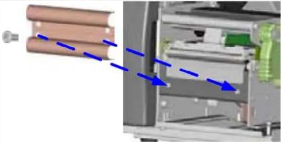 C.Itoh EZ2350i - Papierumlenkung für Aufwickler installieren - 2