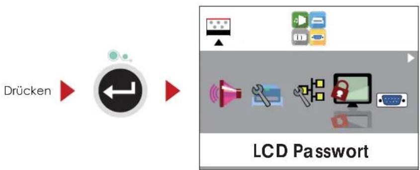 Drücken LCD Password
