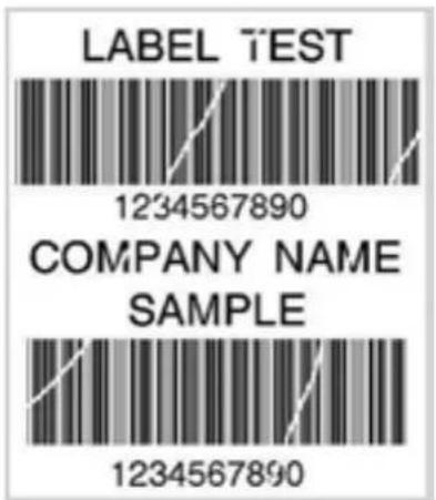 LABEL TEST 1234567890 COMPANY NAME SAMPLE 1234567890