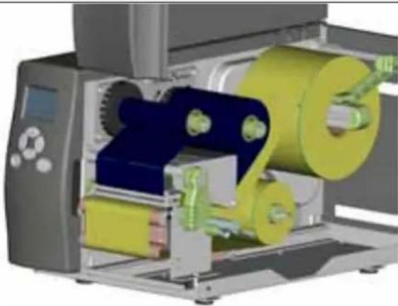 C.Itoh EZ2350i - Papierumlenkung für Aufwickler installieren - 5