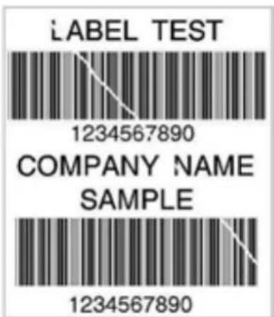 LABEL TEST 1234567890 COMPANY NAME SAMPLE 1234567890