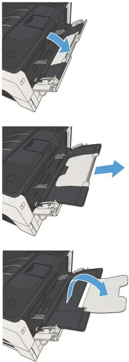 HP LaserJet Enterprise MFP M725dn - Einlegen in Fach 1 - 1