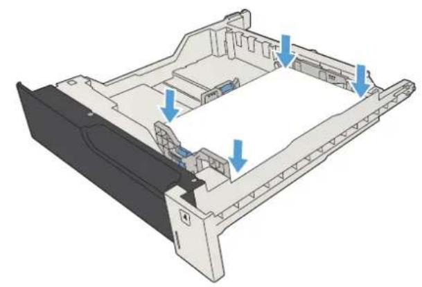 HP LaserJet Enterprise MFP M725dn - Einlegen in die 500-Blatt-Fächer - 2