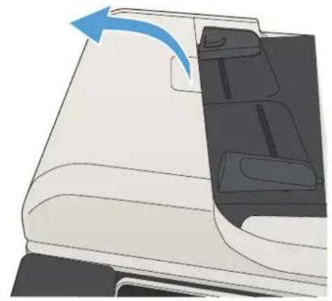 HP LaserJet Enterprise MFP M725dn - Reinigen der Vorlageneinzugswalzen und der Trennvorrichtung des Vorlageneinzugs - 1