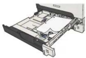 HP LaserJet Enterprise MFP M725dn - Fachkapazität und Papierausrichtung - 1