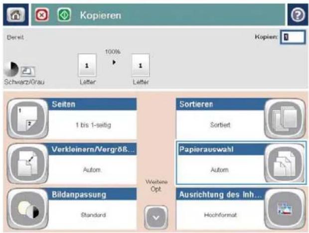 Kopieren Bereit 100% Schwarz/Grau Letter Letter 1 1 Seiten 1 bis 1-seitig Verdeinern/Vergröß... Autom. Bildanpassung Standard Sortieren Sortiert Papierauswahl Autom Ausrichtung des Inh... Hochformat