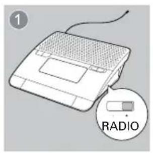 PHILIPS AJ4000 - Einstellen eines UKW-Radiosenders - 1