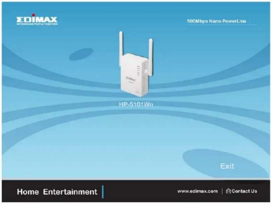 EDIMAX NETWORKING PEOPLE TOGETries 500Mbps Nano PowerLine HP-5101Wn Exit Home Entertainment | www.edimax.com | Contact Us