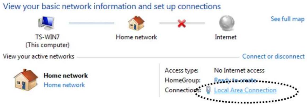 Edimax AV500 Nano - Click "Local Area Connecon". - 1