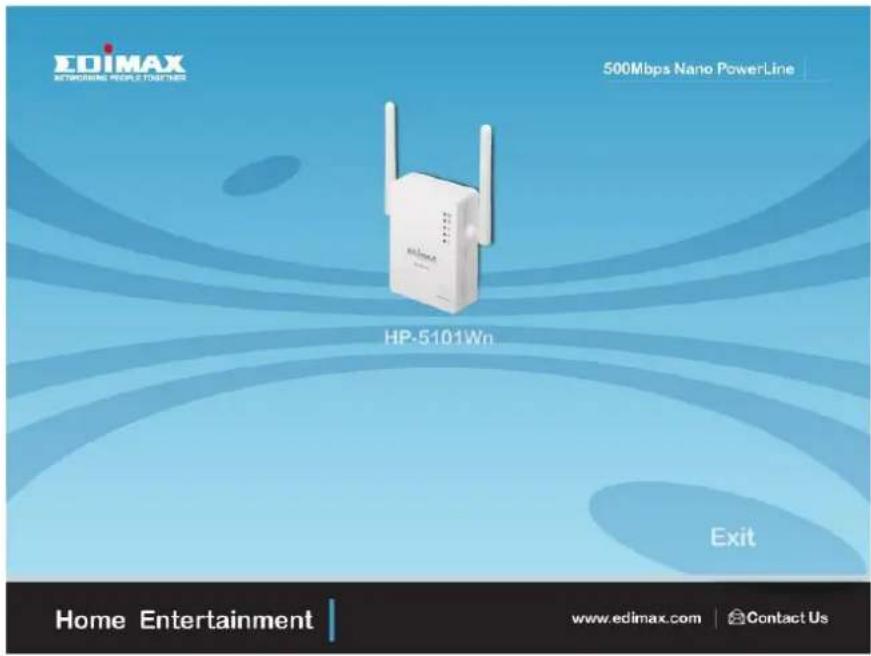 EDIMAX NETWORKING PEOPLE TOGETINES 500Mbps Nano PowerLine HP-5101Wp Exit Home Entertainment www.edimax.com | Contact Us