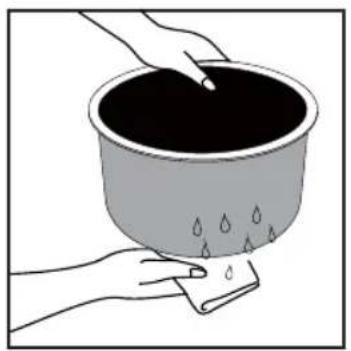 PHILIPS Viva Collection HD3036 - Tips for Cleaning the Inner Pot - 7