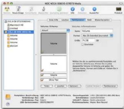 Digittrade RS256 - Partitionierung / Formatierung unter MAC OS X - 4