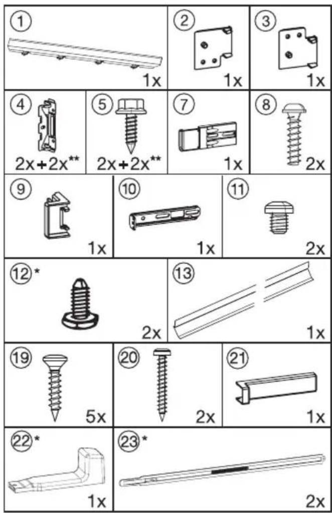 MIELE K 32443 IF - - für den Einbau des Gerätes in der Nische: - 1