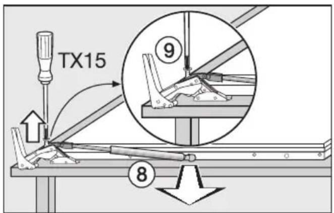 MIELE K 34472 ID - Türschließdämpfer lösen - 1