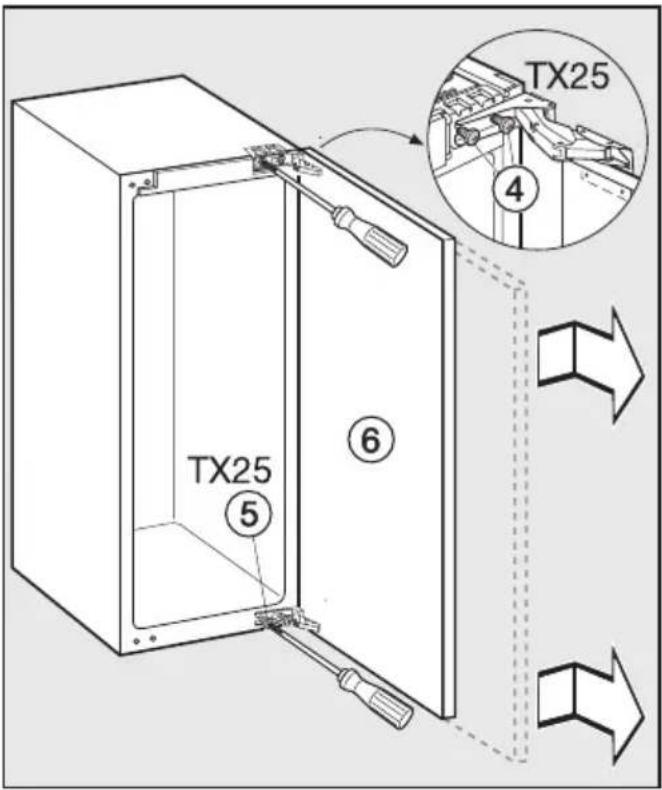 MIELE K 34472 ID - Für den Türanschlagwechsel benötigen Sie das folgende Werkzeug: - 3