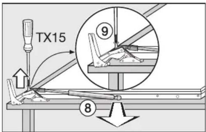 MIELE K 34473 ID - Türschließdämpfer lösen - 1