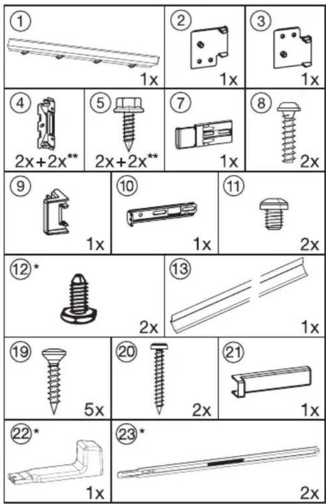 MIELE K 34473 ID - - für den Einbau des Gerätes in der Nische: - 1