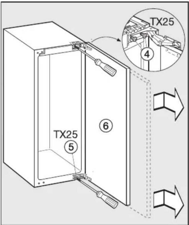 MIELE K 34473 ID - Für den Türanschlagwechsel benötigen Sie das folgende Werkzeug: - 3